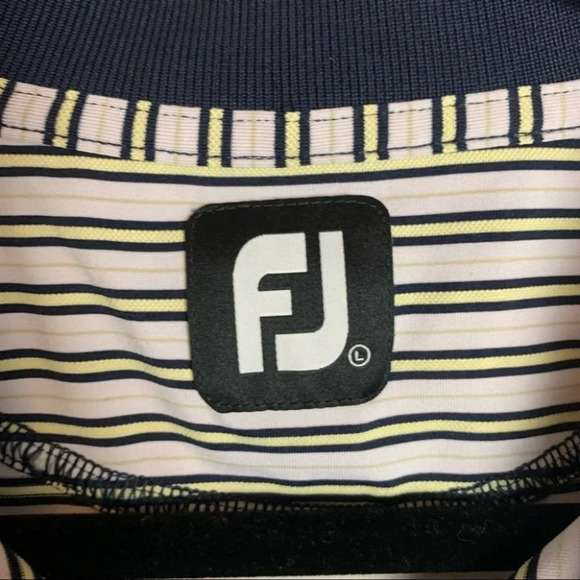 FootJoy Men’s Golf  Polo Striped Size Large - Picture 5 of 11